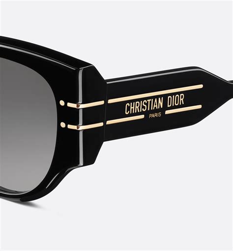 full rim dior|DiorSignature R2I Black Rounded Sunglasses .